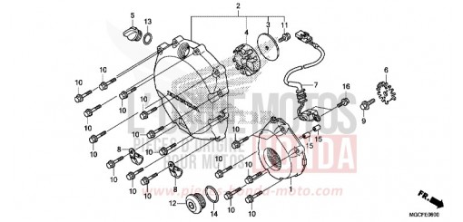 PANNEAU CARTER-MOTEUR D. CB1100CAK de 2019